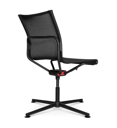 D1 Office visitor chair black with glides
