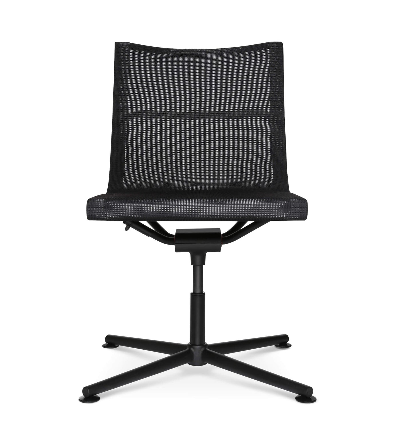 D1 Office visitor chair black with glides