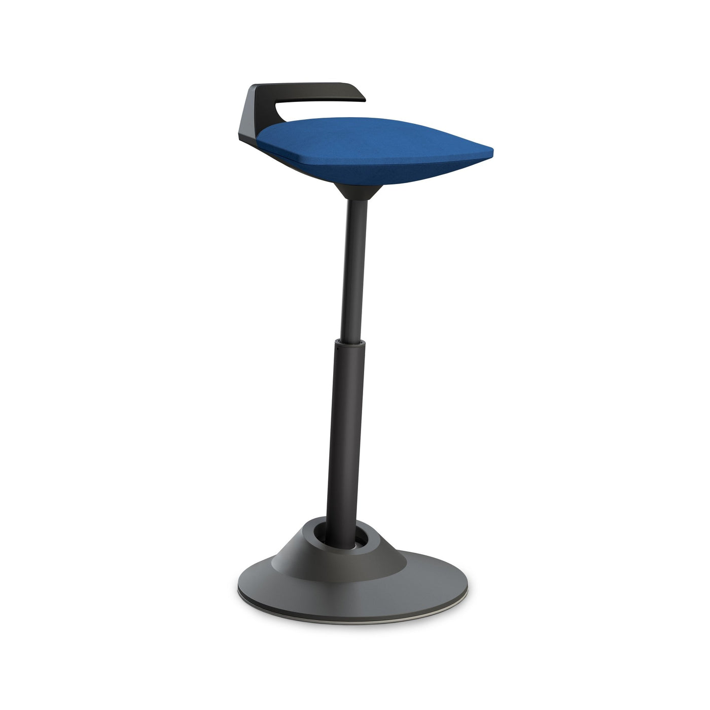 Aeris - Muvman (Basis Schwarz) - Sitzhocker - Mikrofaser - Blau - Standard - 123HomeOffice