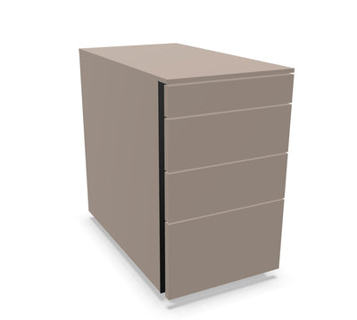 Hali - Hali Rollcontainer - Storage - Größe (B x H x L): 33.2 cm x 56 cm x 60cm - Fango - 123HomeOffice