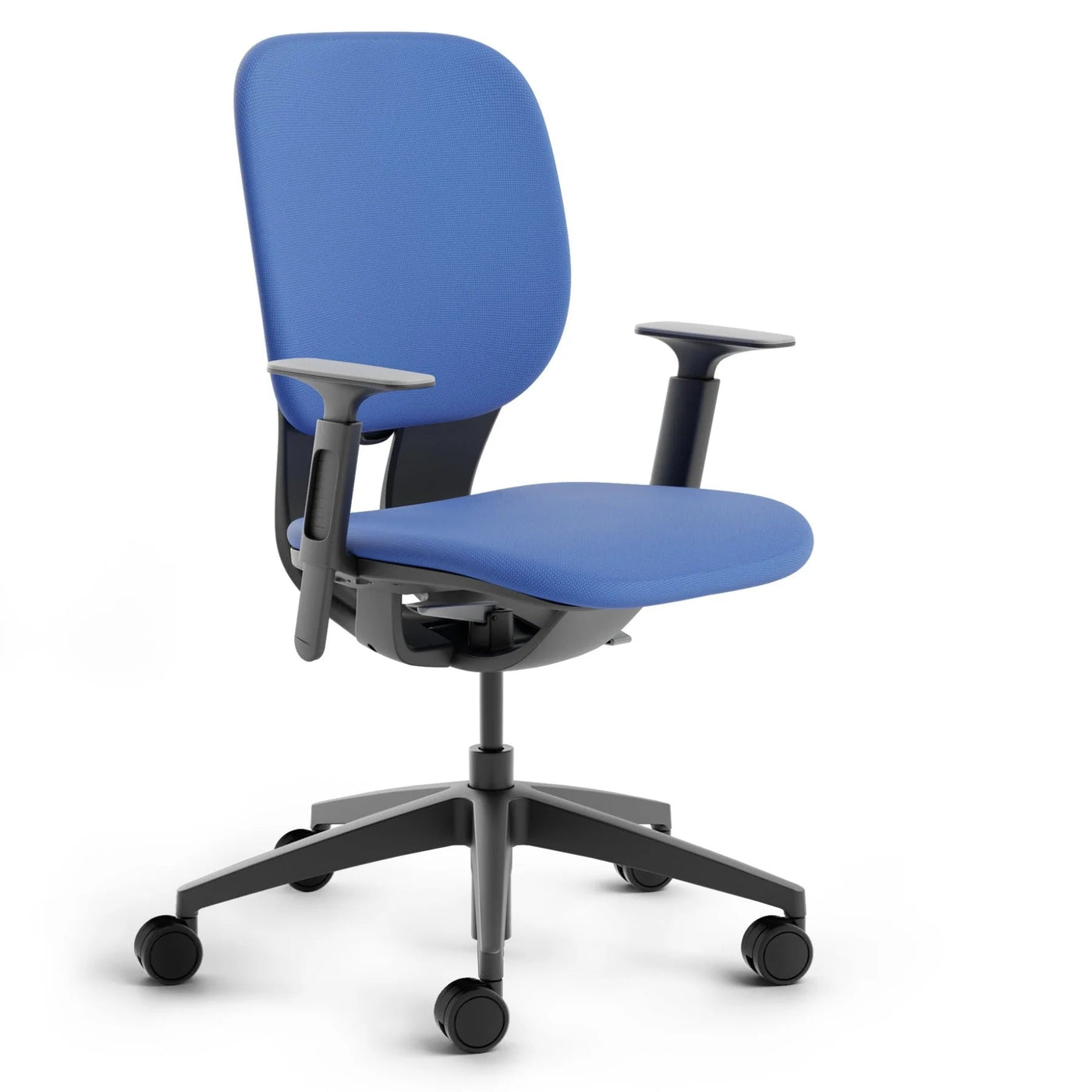 Klöber - LIM Black mit Höhenverstellbarer Armlehne - Sitzhocker - Blau - 123HomeOffice