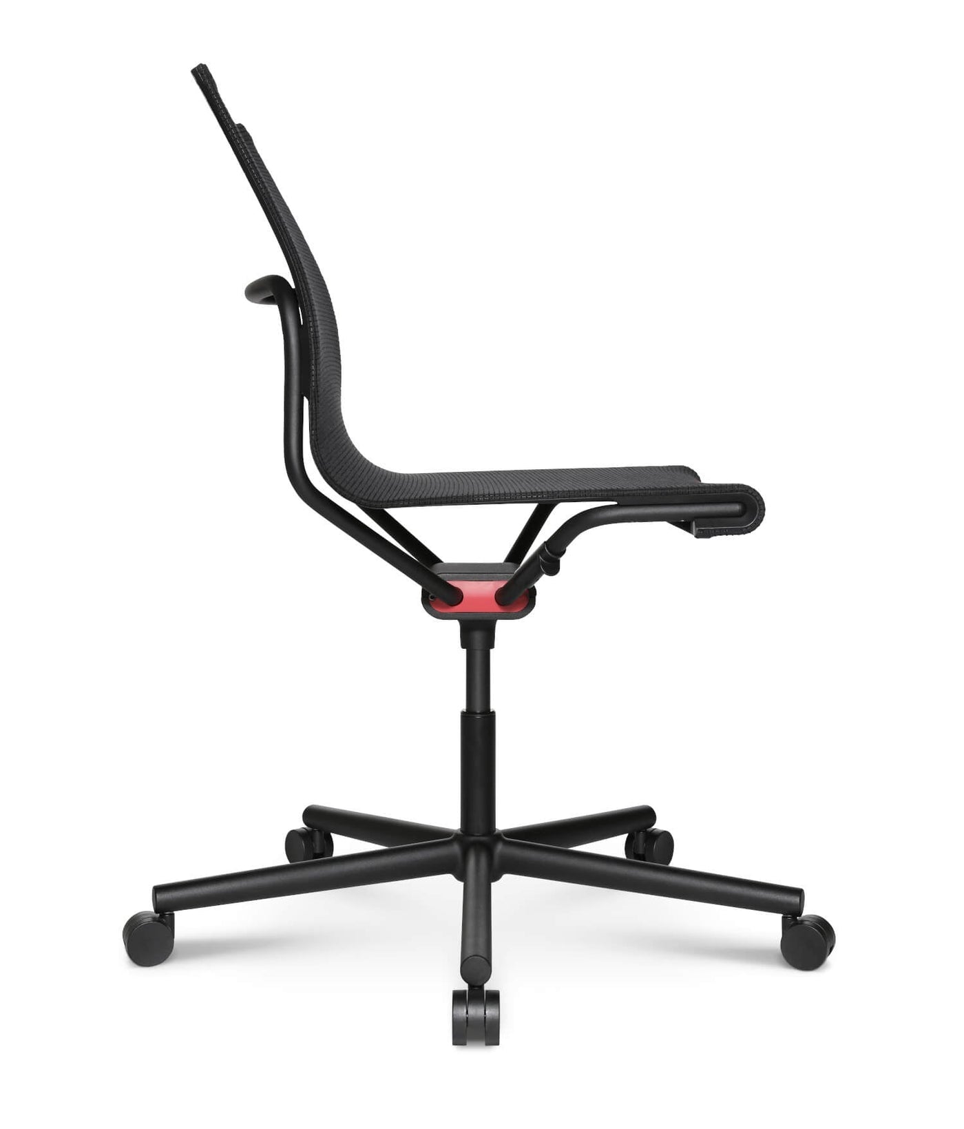 Wagner - D1 Office Arbeitsstuhl Schwarz m. Rollen - OFFICE CHAIRS - Ohne Armlehne - 123HomeOffice