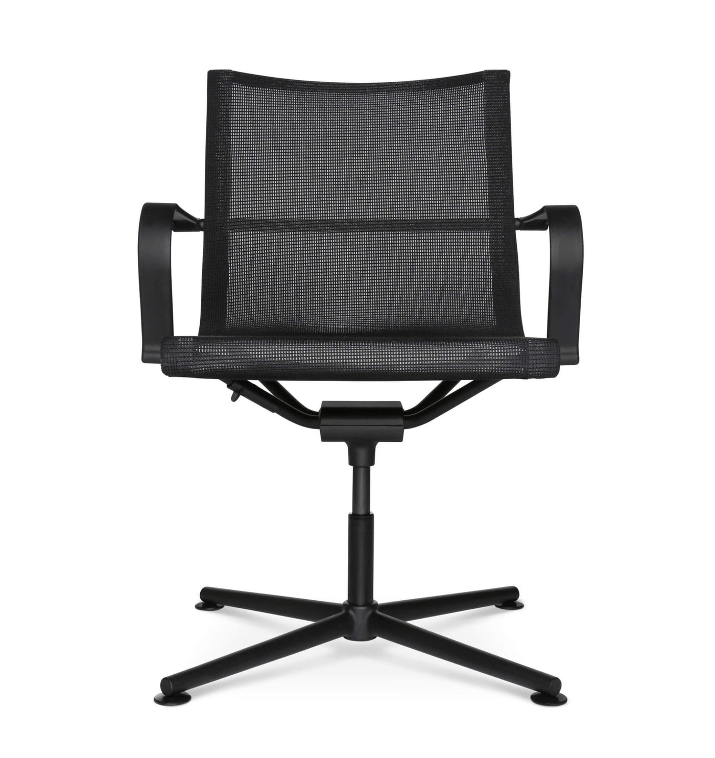 Wagner - D1 Office Besucherstuhl Schwarz m. Gleitern - OFFICE CHAIRS - Mit Armlehne - 123HomeOffice