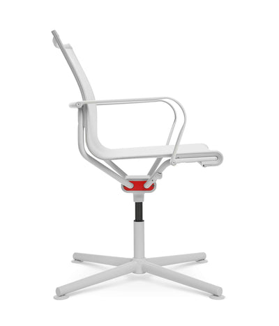 Wagner - D1 Office Besucherstuhl Weiss m. Gleitern - OFFICE CHAIRS - Mit Armlehne - 123HomeOffice