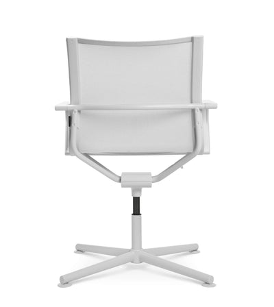 Wagner - D1 Office Besucherstuhl Weiss m. Gleitern - OFFICE CHAIRS - Mit Armlehne - 123HomeOffice